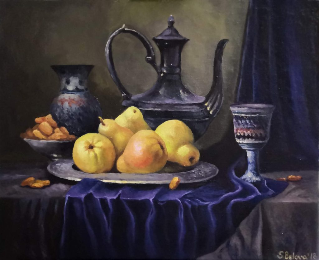 still life with pears