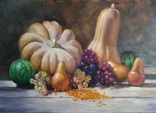 Still life with autumn vegetables and fruits «Generous Autumn»